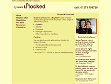 Tablet Screenshot of dyslexia-unlocked.com